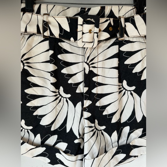 FARM Rio Black and White High Waist Shorts - Picture 5 of 12